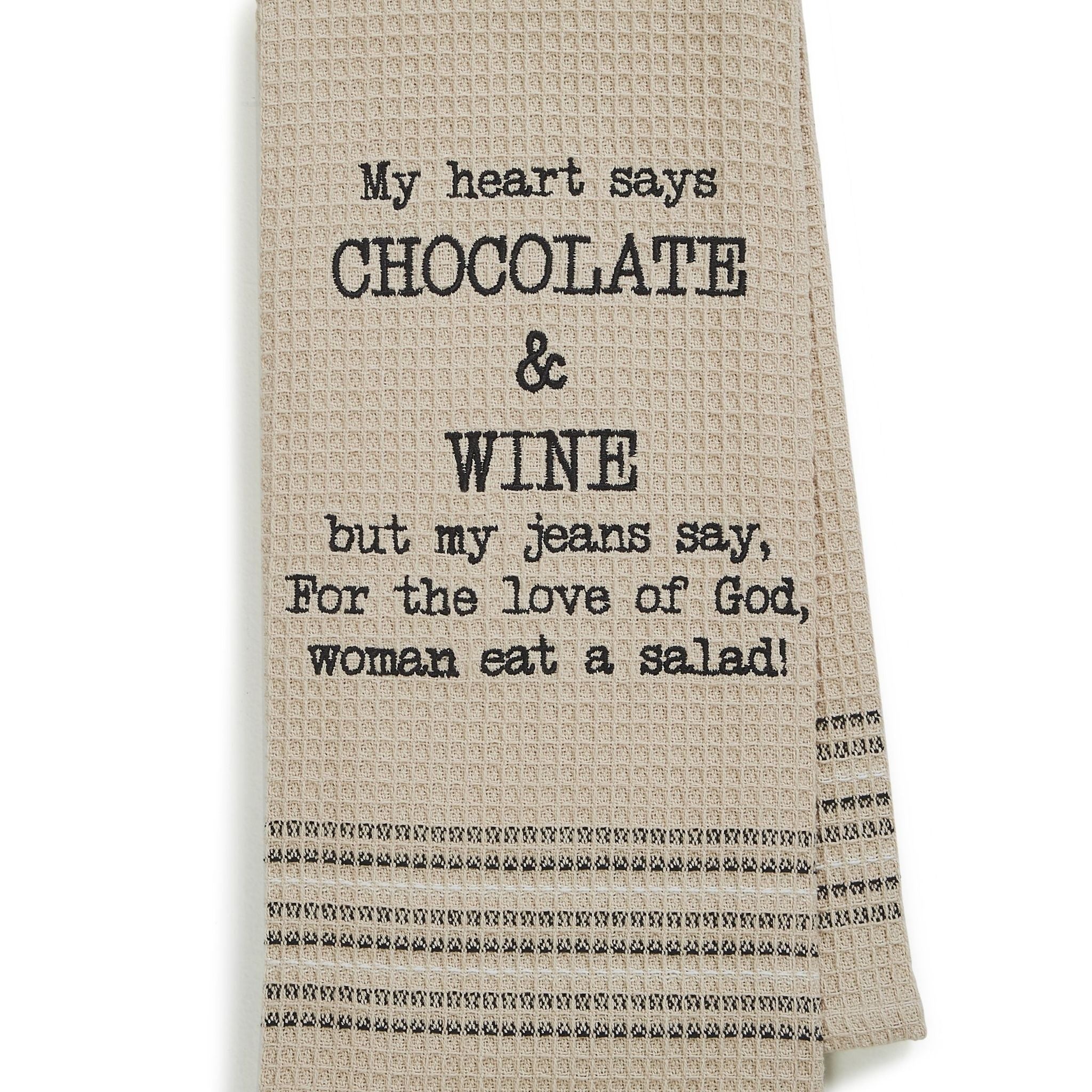 CHOCOLATE & WINE DISHTOWEL