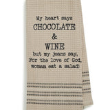 CHOCOLATE & WINE DISHTOWEL