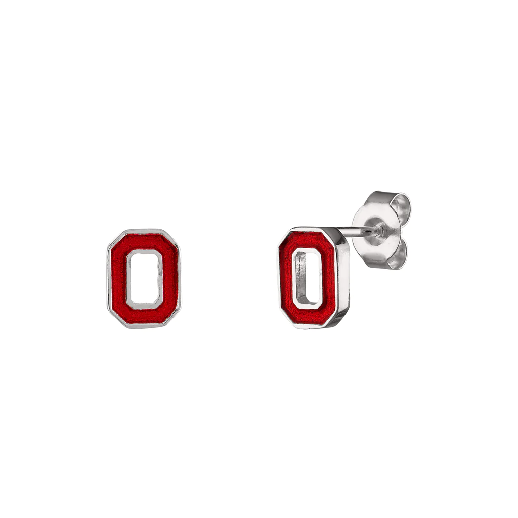 Block O Ohio State earrings
