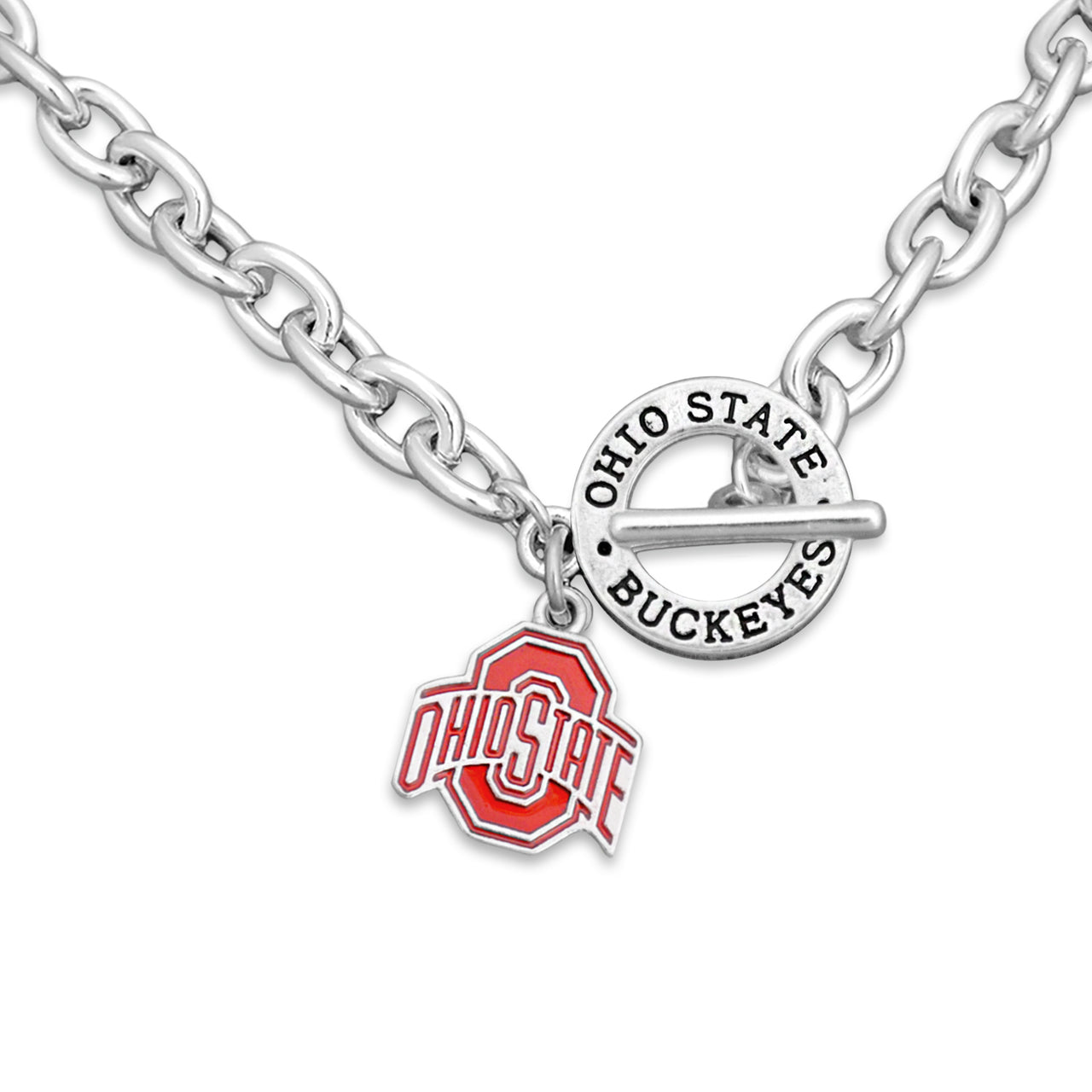 Ohio State University Logo charm necklace