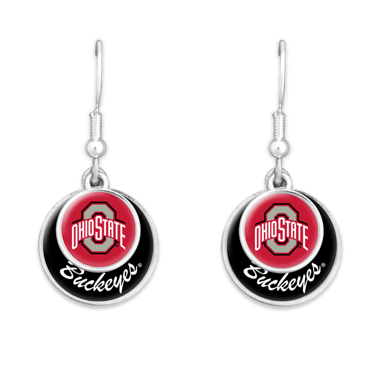 circle hanging earrings