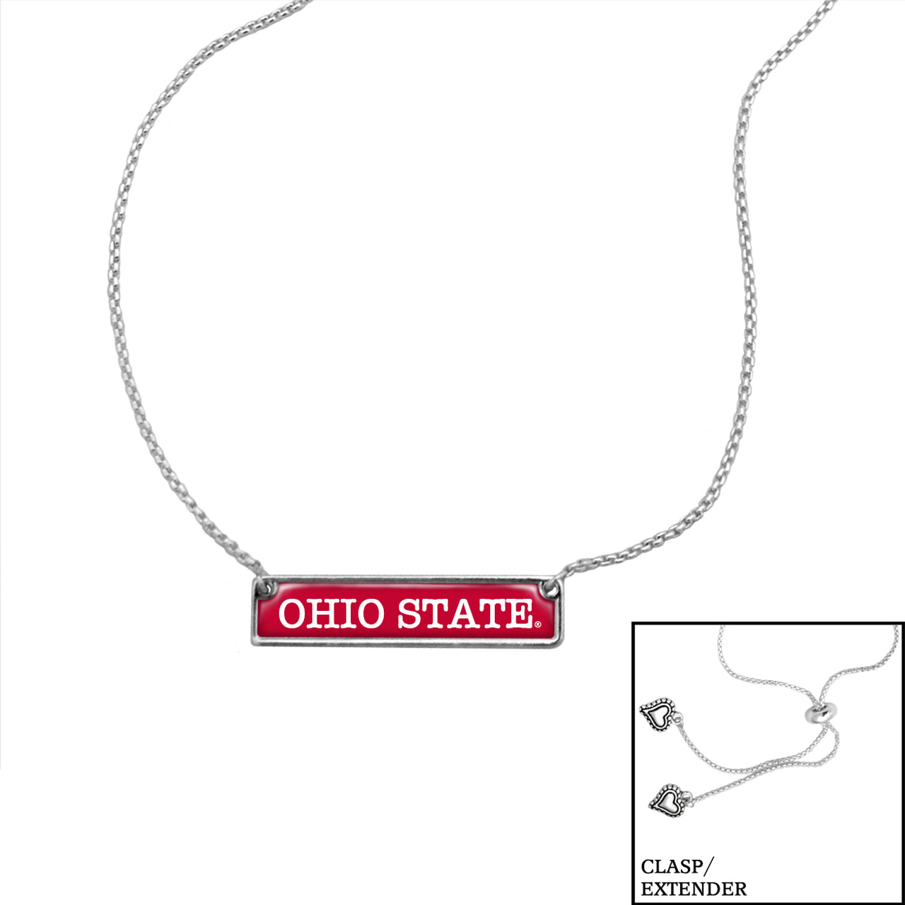 OHIO STATE BUCKEYES NECKLACE- NAMEPLATE