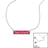 OHIO STATE BUCKEYES NECKLACE- NAMEPLATE
