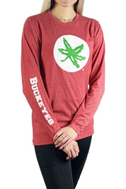 side arm, OHIO STATE BUCKEYES FORWARD LONG SLEEVE UNISEX TEE