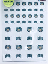 OHIO UNIVERSITY STICKER SHEET