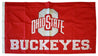 OHIO STATE - 3' X 5' NCAA 2-SIDED NYLON APPLIQUE FLAG
