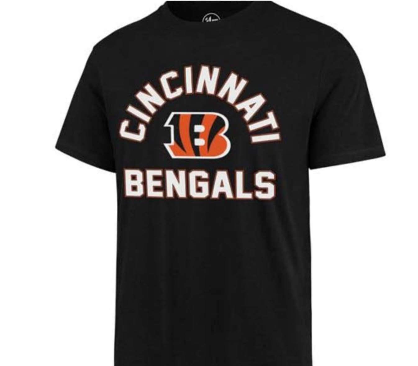 CINCINNATI BENGALS JET BLACK PRO ARCH SUPER RIVAL TEE MEN