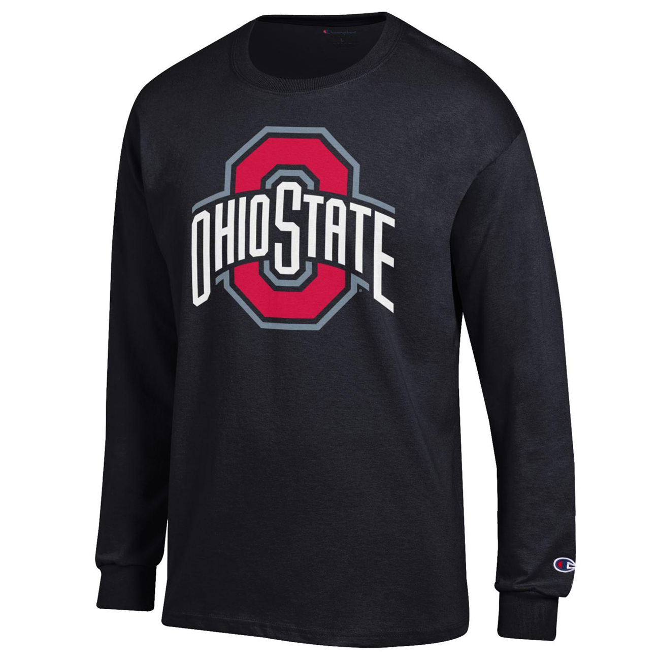 T-Shirt Ohio State Basic Long Sleeve Tee with Large Block O Logo