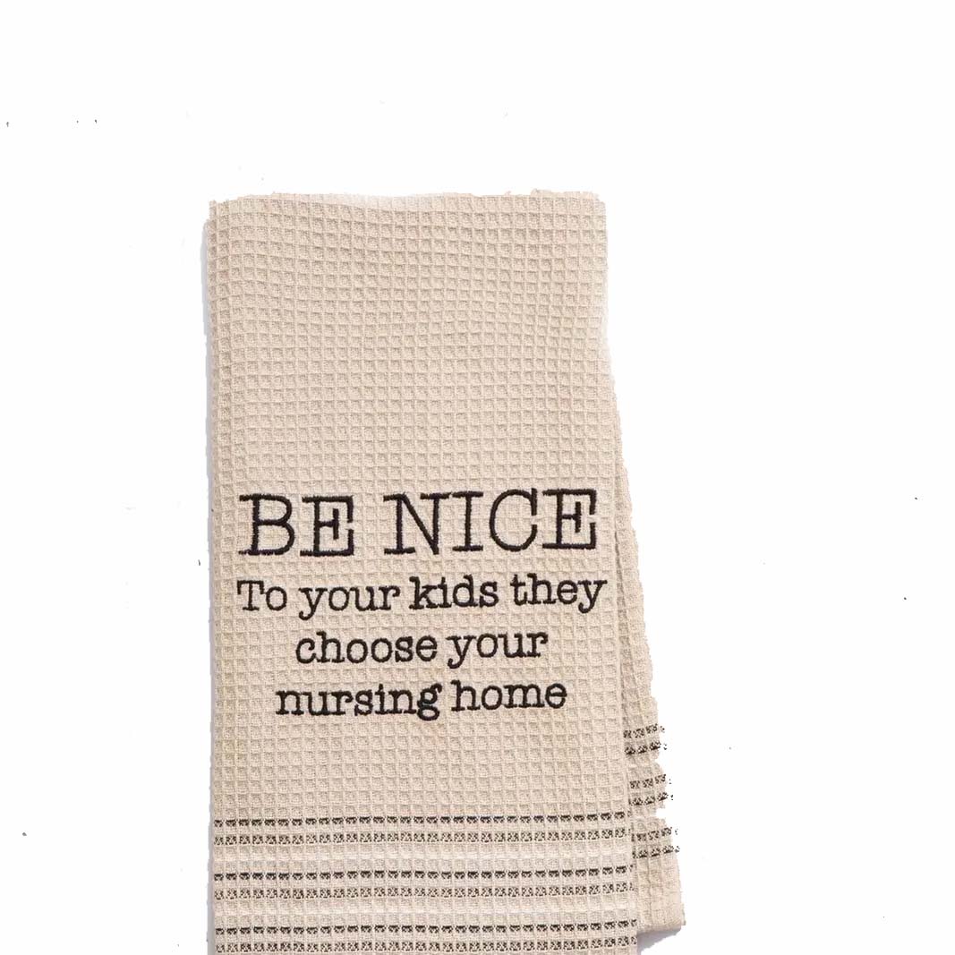 BE NICE dishtowel