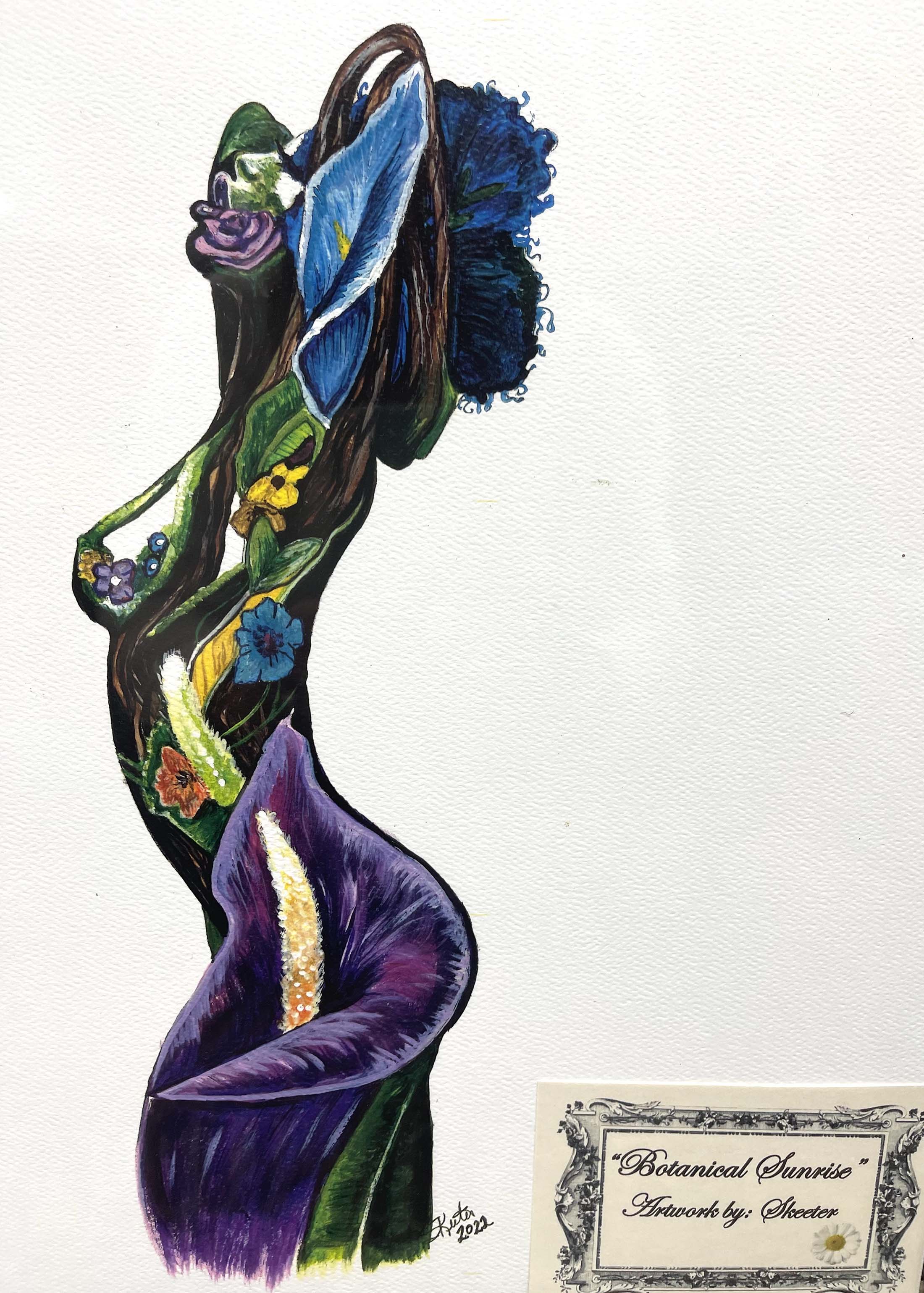 ACRYLIC PRINT, THE FLOWERING OF WOMAN, BACK TO EARTH