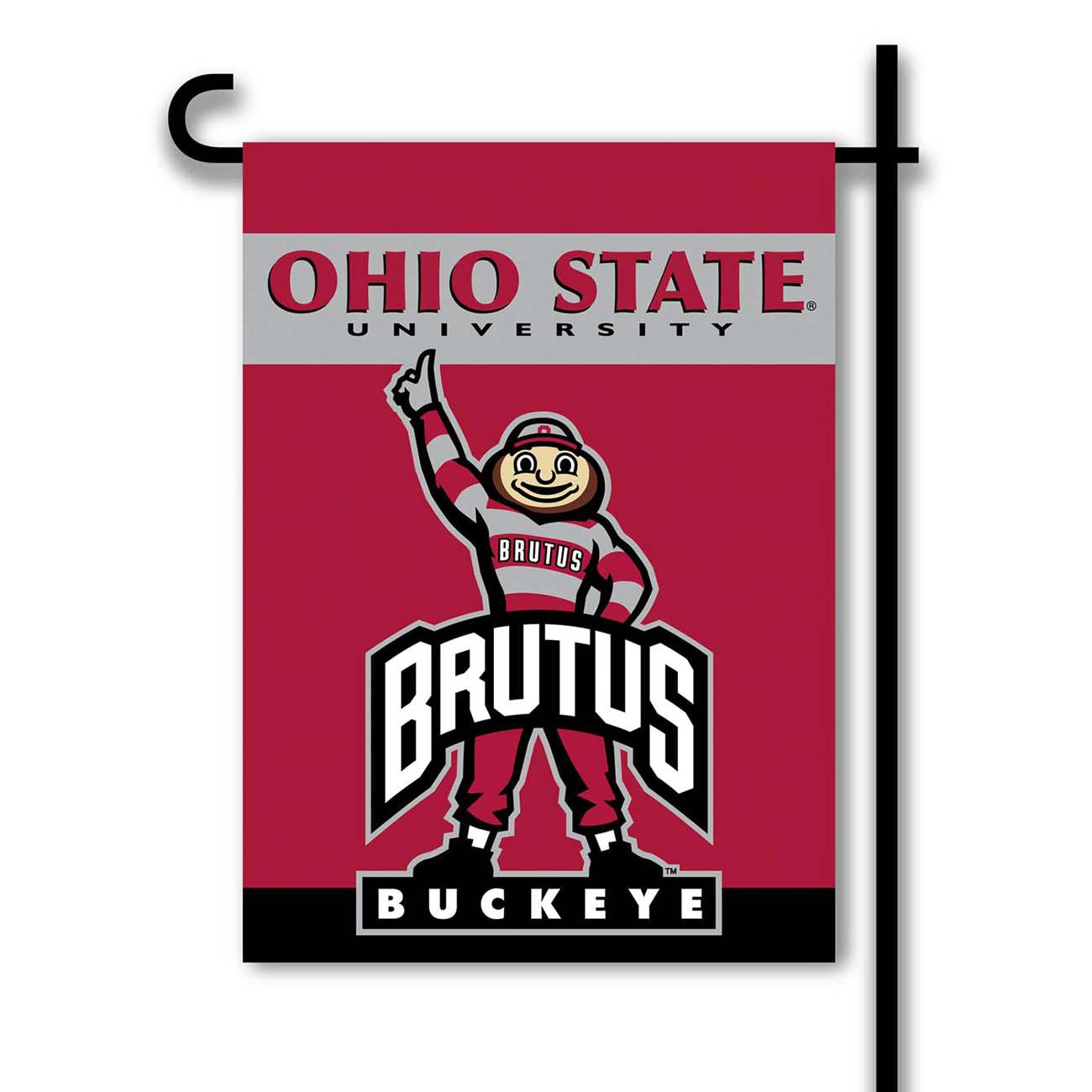 Ohio State Buckeyes Garden Flag