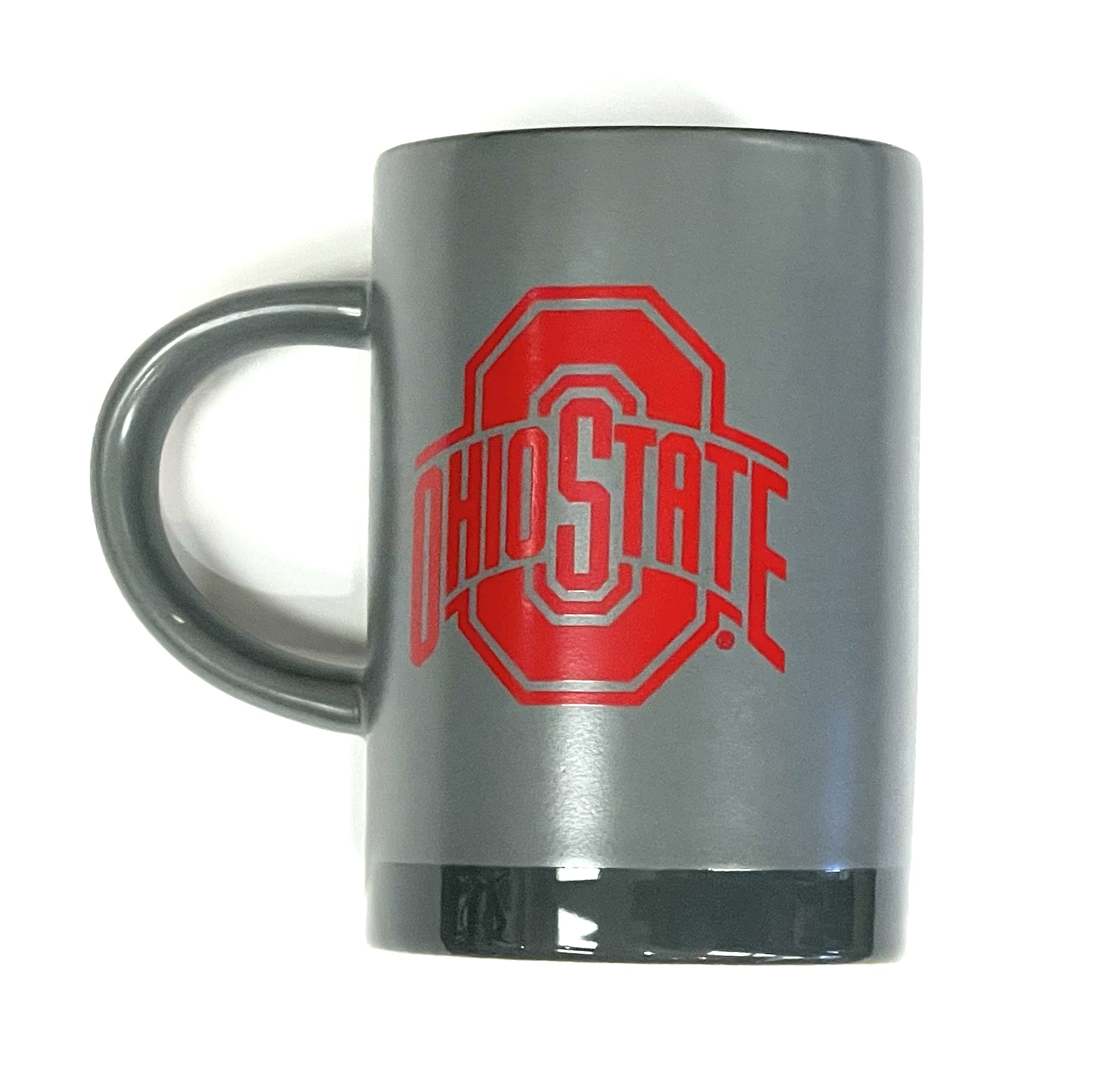 SCARLET AND GRAY CERAMIC MUG WITH ATHLETIC LOGO