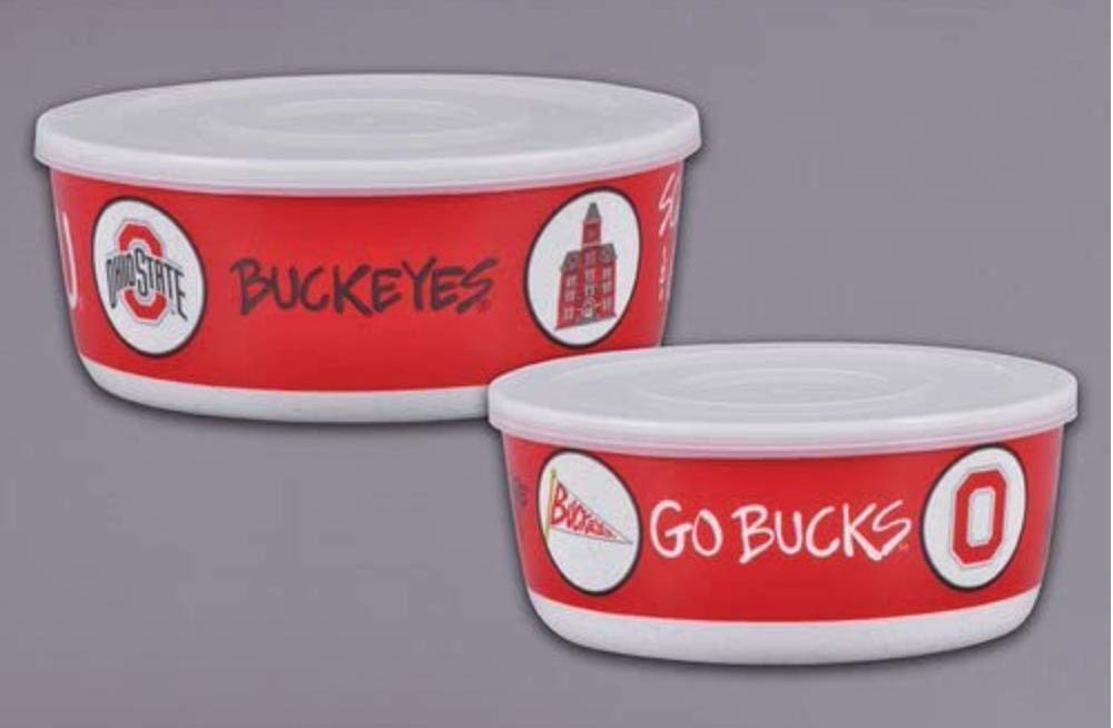 Ohio State Buckeyes Football Collegiate License Product Glass Bowl selling Chip Dish