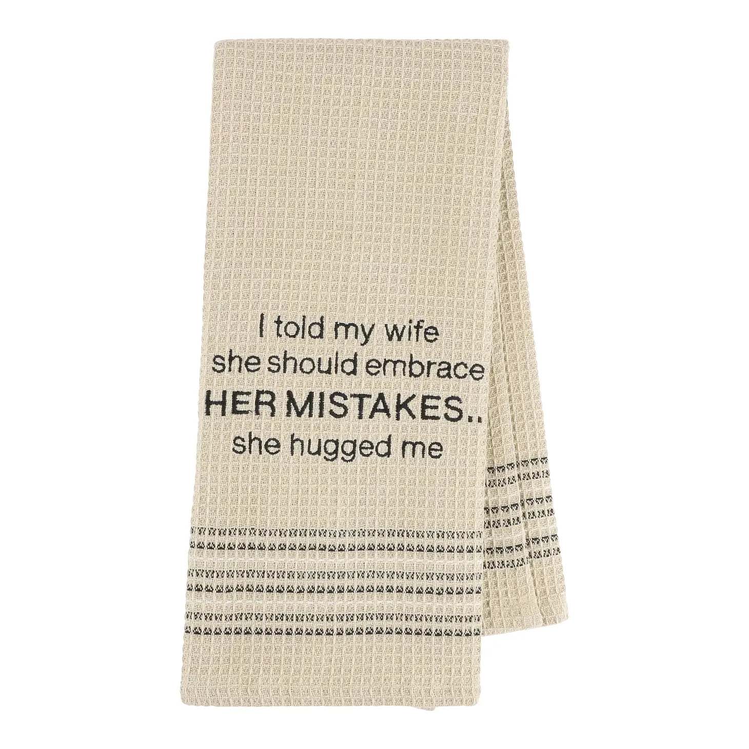 HER MISTAKES Dishtowel