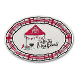 MAGNOLIA LANE OHIO STATE TAILGATES & TOUCHDOWNS OVAL PLATE