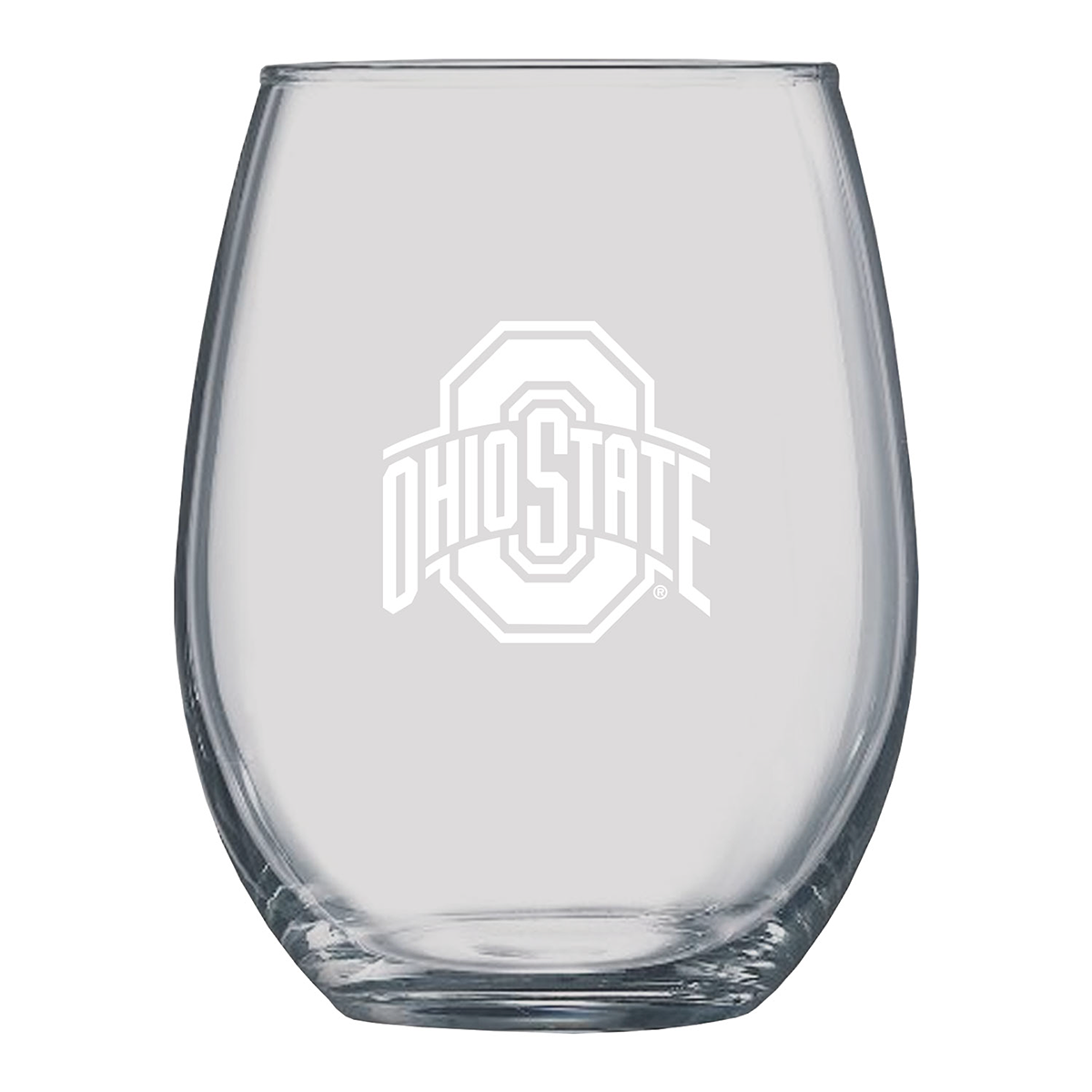 OSU clear Boulder wine glass