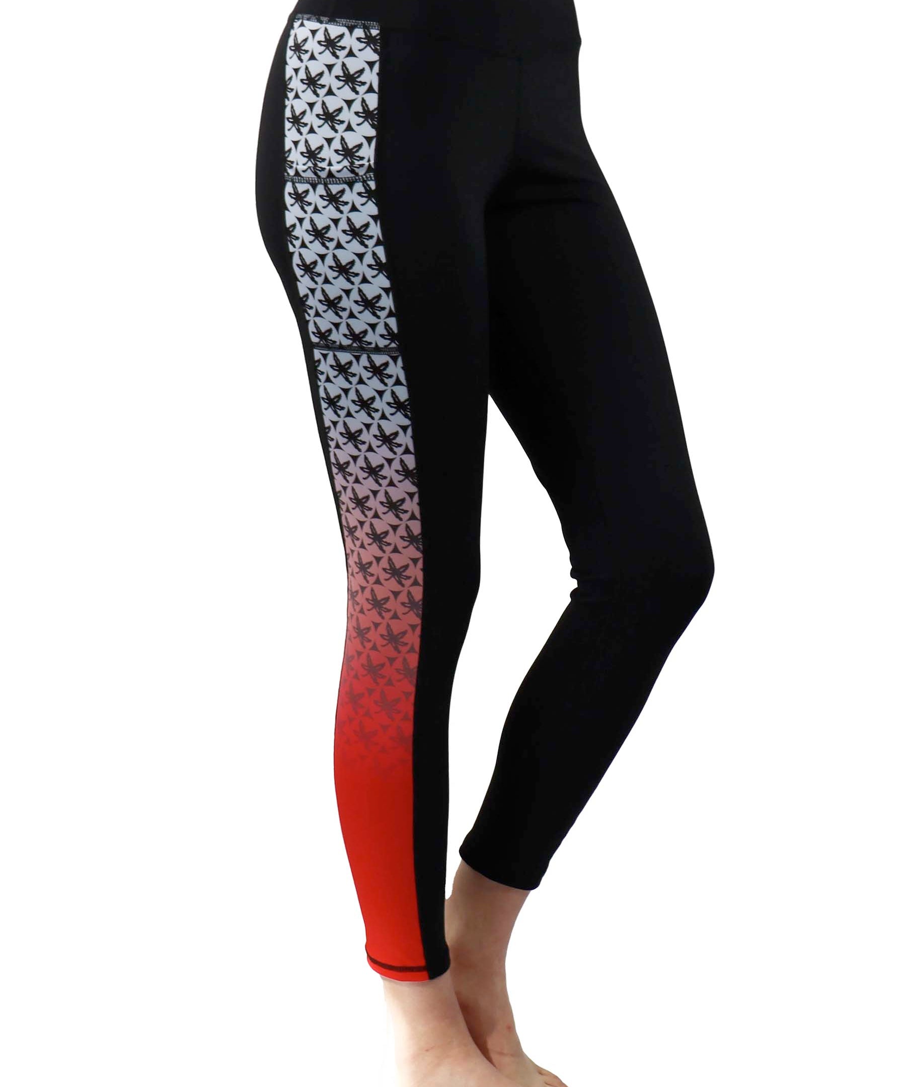 left side, Ombre Cell Phone Pocket Legging 
