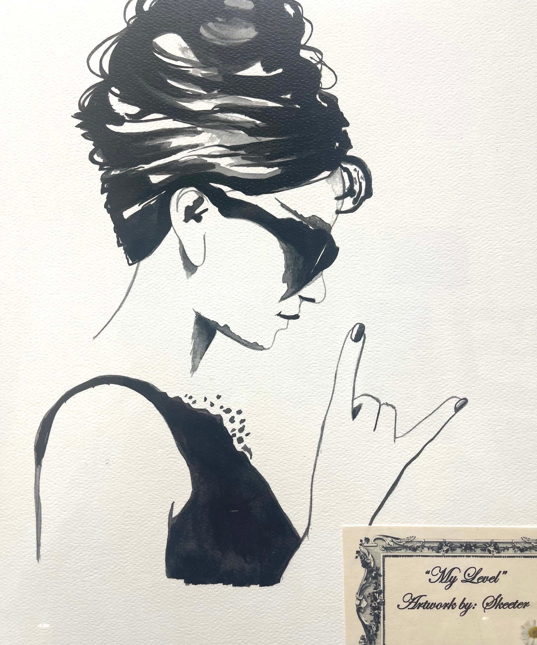 Audrey Hepburn painting