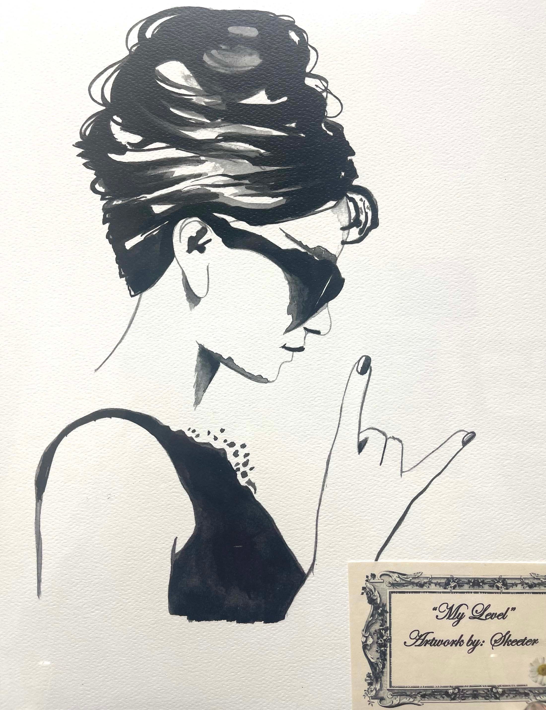 Audrey Hepburn painting