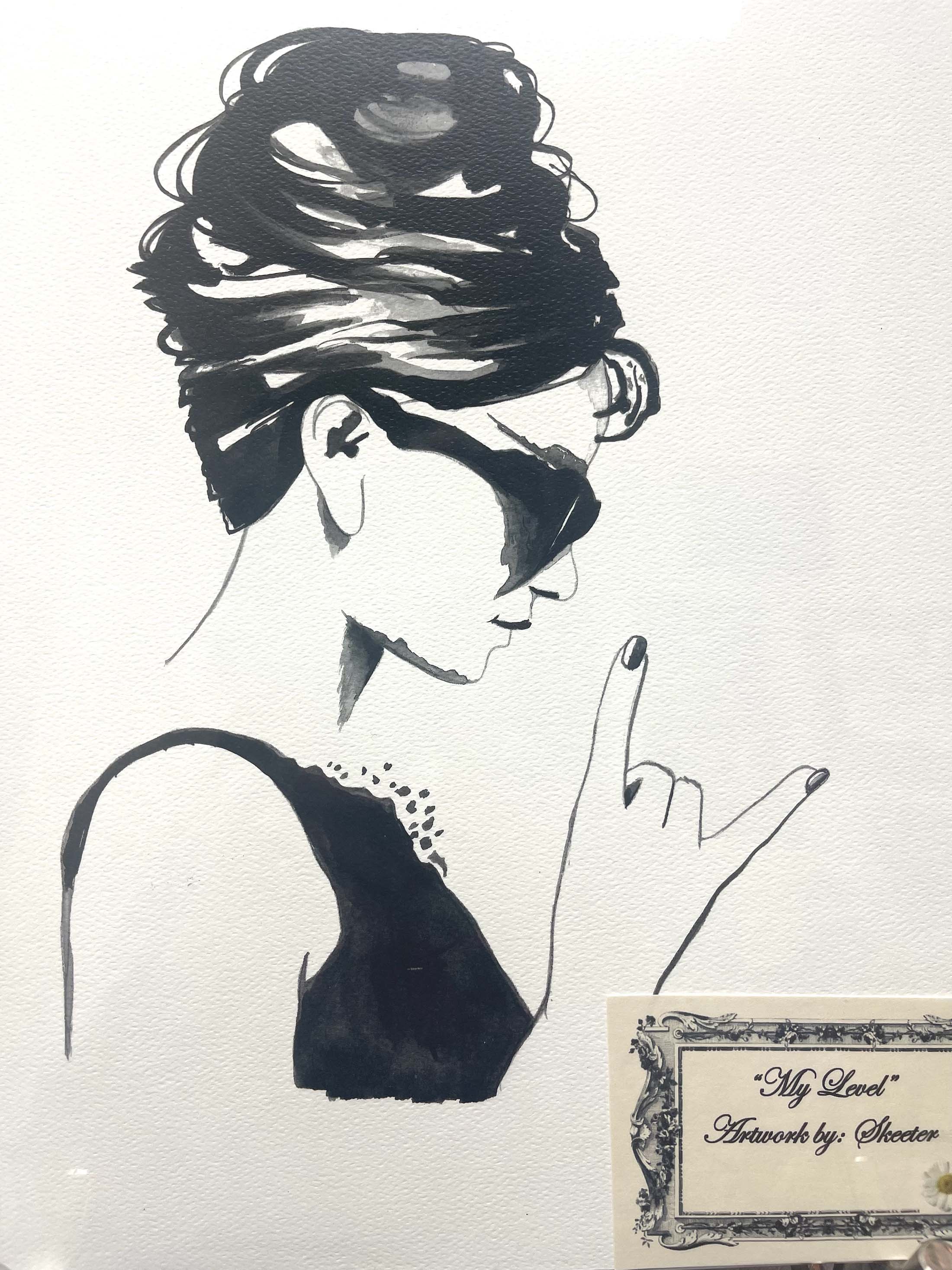 Audrey Hepburn painting