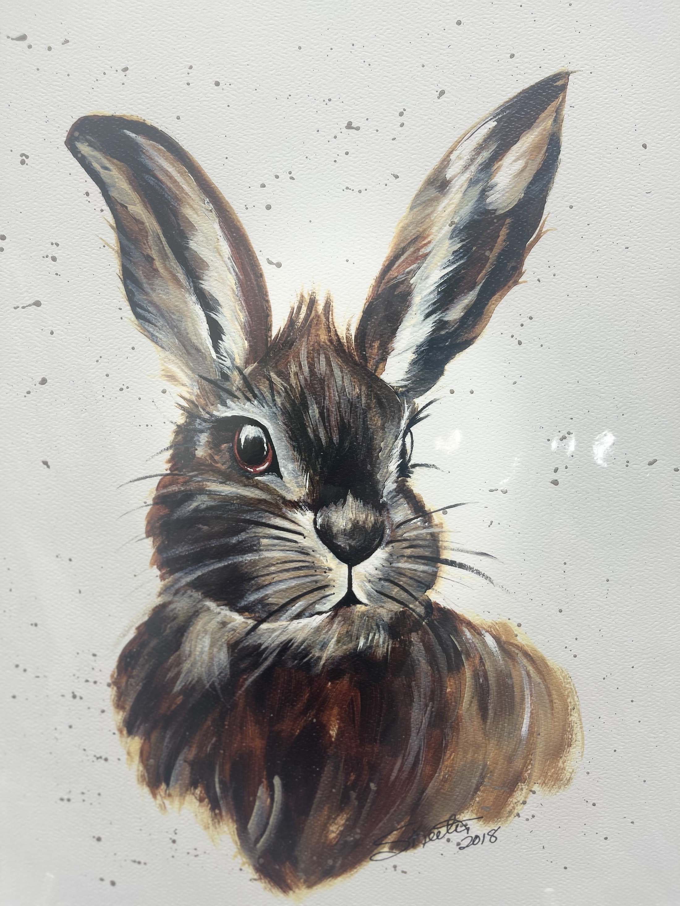 watercolor, rabbit
