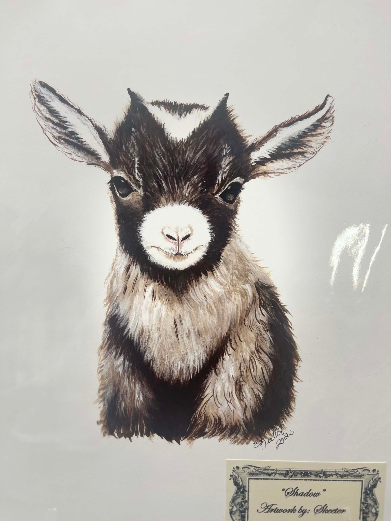 watercolor, kids, baby goat