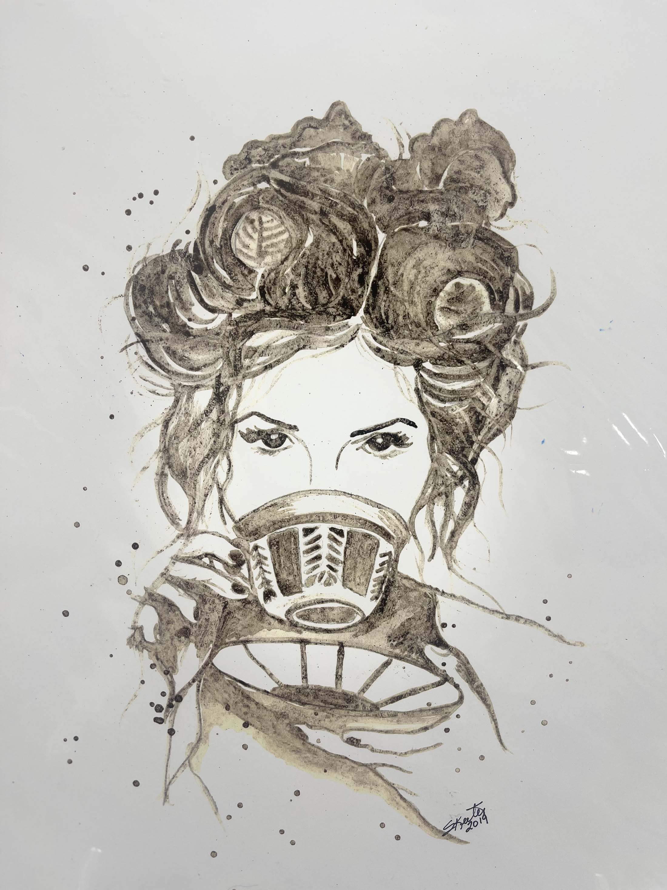 watercolor, tea, women