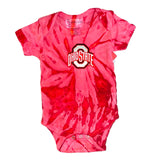 OHIO STATE INFANT TYE DYE ROMPER
