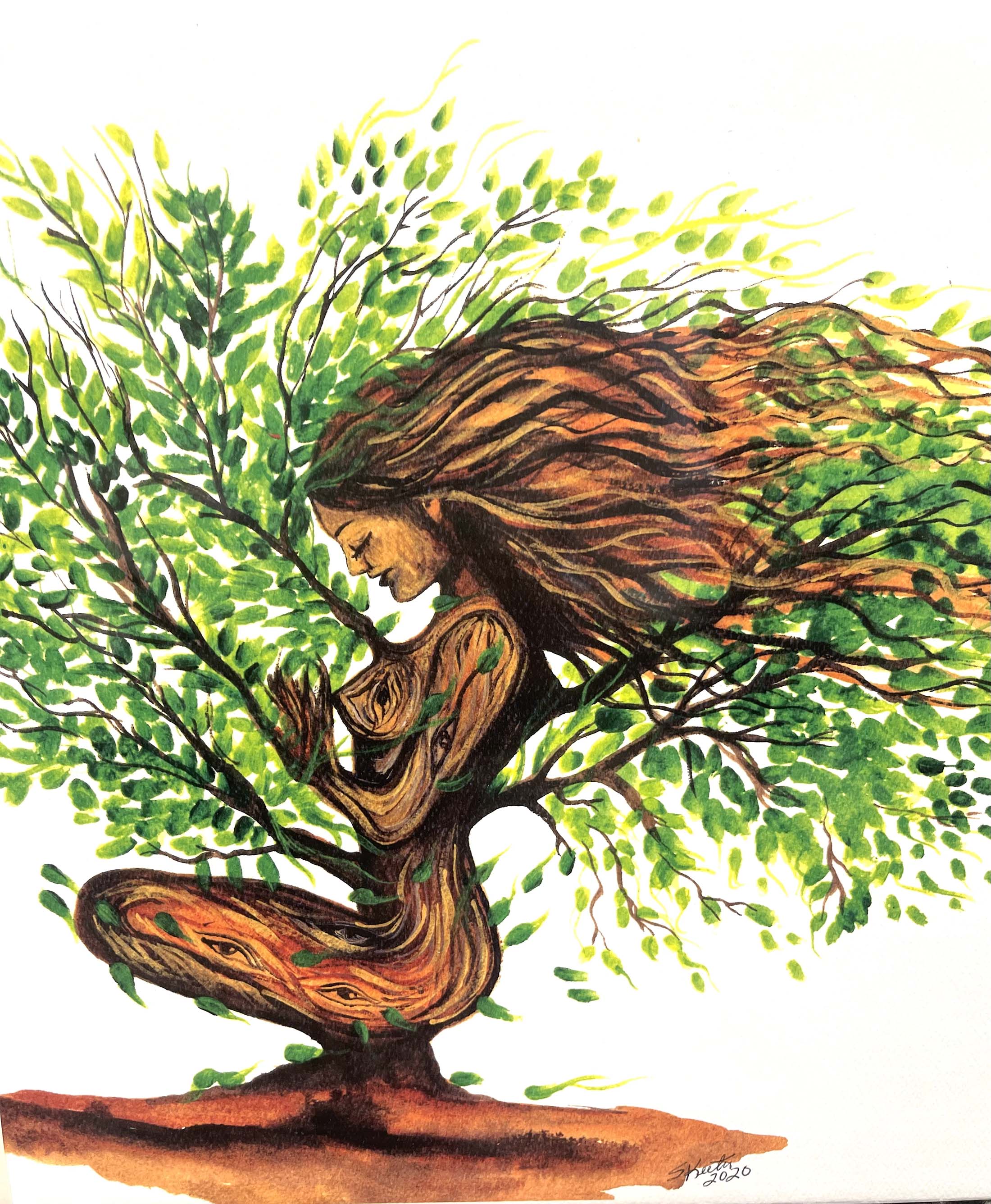 watercolor, Tree of Life by "Skeeter"