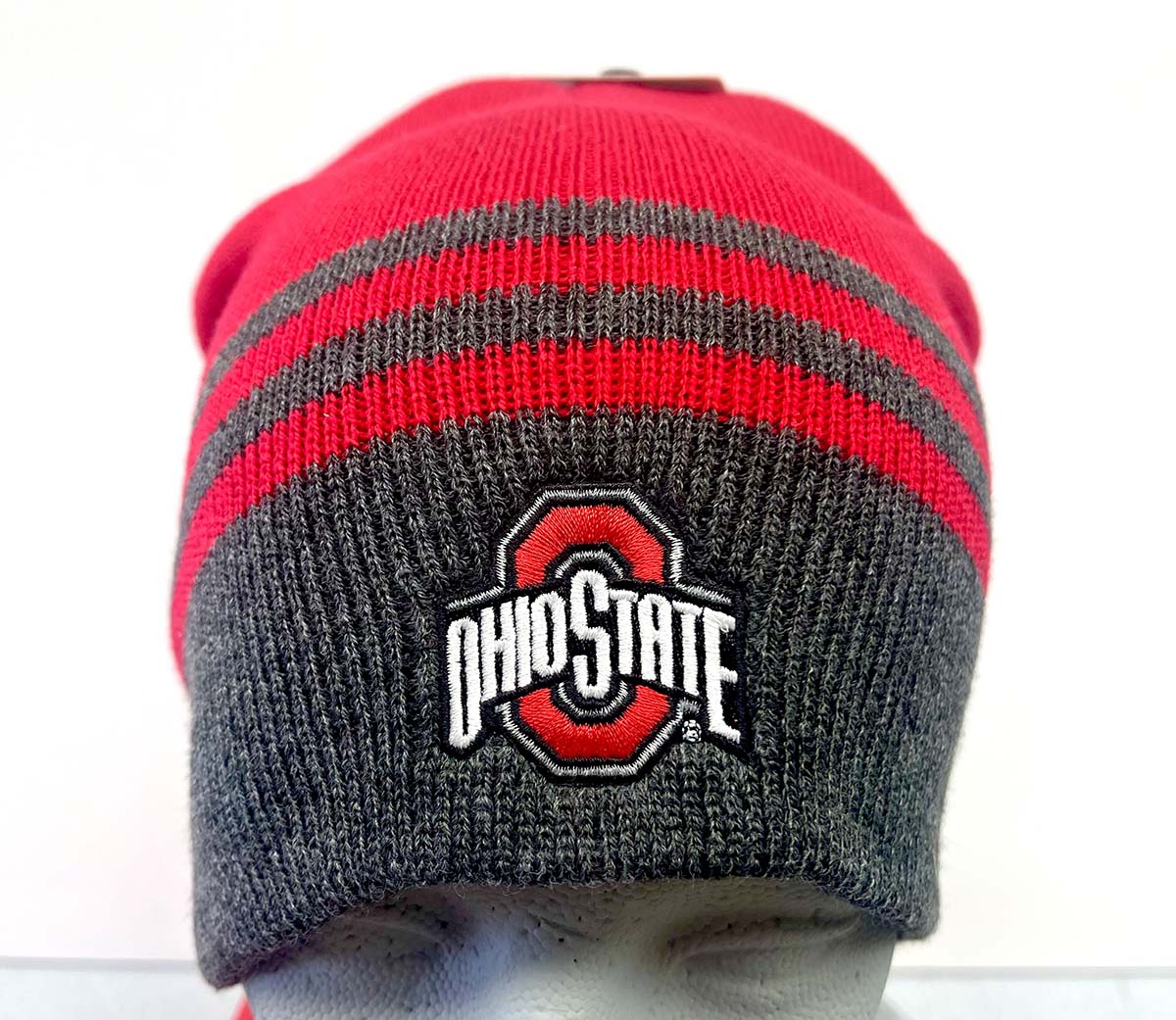 Rugby Striped Knit Stretch Beanie